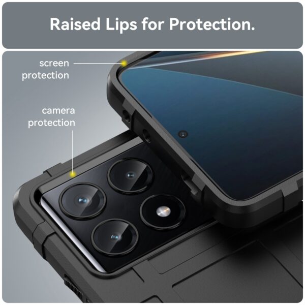 Forcell Xiaomi Poco X6 Pro 5G Rugged Shield Θήκη Σιλικόνης - Black