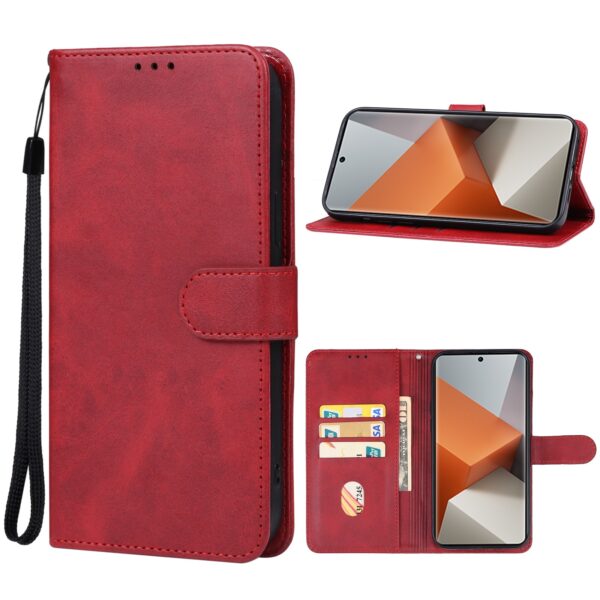 Tel1 Xiaomi Redmi Note 13 Pro Plus 5G Wallet Θήκη Βιβλίο - Red