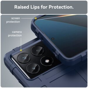 Forcell Xiaomi Poco X6 Pro 5G Rugged Shield Θήκη Σιλικόνης - Blue