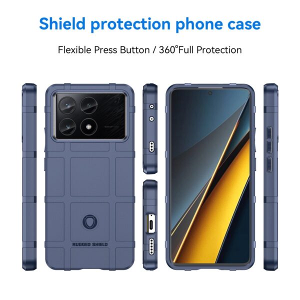 Forcell Xiaomi Poco X6 Pro 5G Rugged Shield Θήκη Σιλικόνης - Blue