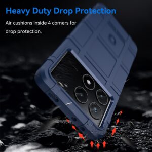 Forcell Xiaomi Poco X6 Pro 5G Rugged Shield Θήκη Σιλικόνης - Blue