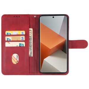 Tel1 Xiaomi Redmi Note 13 Pro Plus 5G Wallet Θήκη Βιβλίο - Red