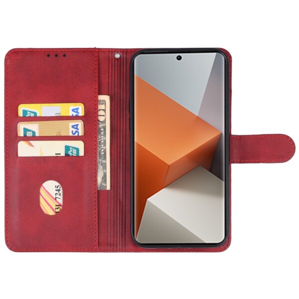 Tel1 Xiaomi Redmi Note 13 Pro Plus 5G Wallet Θήκη Βιβλίο - Red