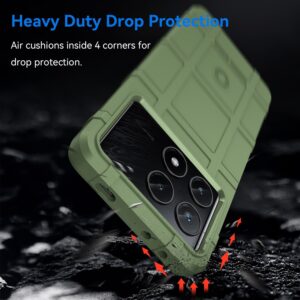Forcell Xiaomi Poco X6 Pro 5G Rugged Shield Θήκη Σιλικόνης - Green