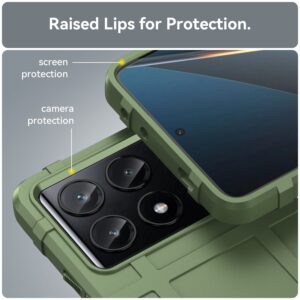 Forcell Xiaomi Poco X6 Pro 5G Rugged Shield Θήκη Σιλικόνης - Green