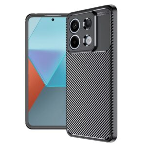 Forcell Xiaomi Redmi Note 13 Pro Plus 5G Carbon Fiber Θήκη Σιλικόνης - Black