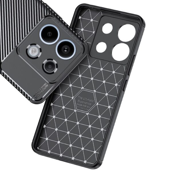 Forcell Xiaomi Redmi Note 13 Pro Plus 5G Carbon Fiber Θήκη Σιλικόνης - Black