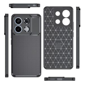 Forcell Xiaomi Redmi Note 13 Pro Plus 5G Carbon Fiber Θήκη Σιλικόνης - Black