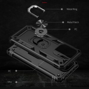 Forcell Xiaomi Redmi Note 13 Pro Plus 5G Ring Holder Θήκη Σκληρή - Black