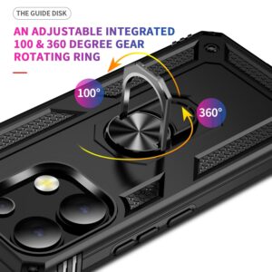 Forcell Xiaomi Redmi Note 13 Pro Plus 5G Ring Holder Θήκη Σκληρή - Black