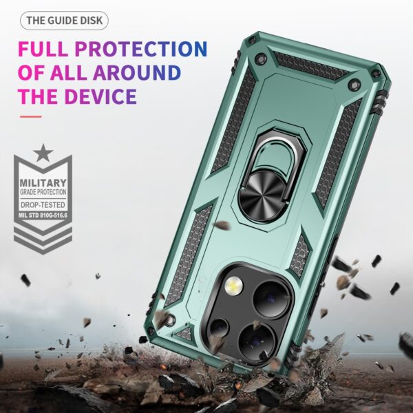 Forcell Xiaomi Redmi Note 13 Pro Plus 5G Ring Holder Θήκη Σκληρή - Dark Green
