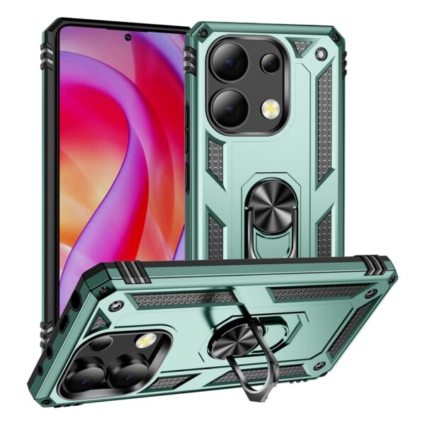 Forcell Xiaomi Redmi Note 13 Pro Plus 5G Ring Holder Θήκη Σκληρή - Dark Green