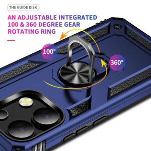 Forcell Xiaomi Redmi Note 13 Pro Plus 5G Ring Holder Θήκη Σκληρή - Blue