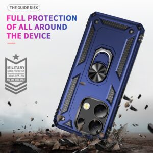 Forcell Xiaomi Redmi Note 13 Pro Plus 5G Ring Holder Θήκη Σκληρή - Blue