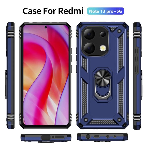 Forcell Xiaomi Redmi Note 13 Pro Plus 5G Ring Holder Θήκη Σκληρή - Blue