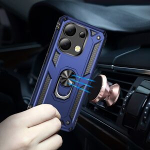 Forcell Xiaomi Redmi Note 13 Pro Plus 5G Ring Holder Θήκη Σκληρή - Blue