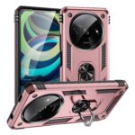 Forcell Xiaomi Redmi A3 Ring Holder Σκληρή Θήκη - Rose Gold