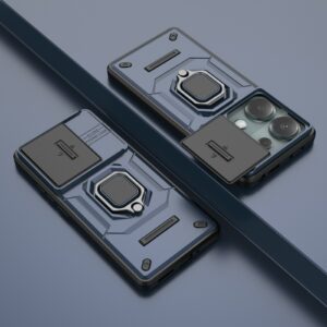 Forcell Xiaomi Redmi Note 13 Pro 4G / Xiaomi Poco M6 Pro 4G Sliding Camshield Θήκη Σκληρή - Blue