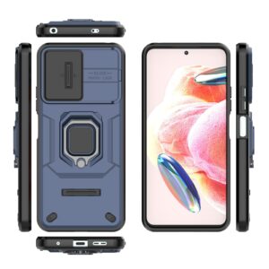 Forcell Xiaomi Redmi Note 12 4G Sliding Camshield Holder Θήκη Σκληρή - Blue