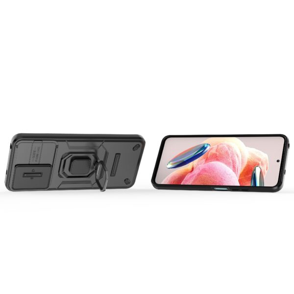 Forcell Xiaomi Redmi Note 12 4G Sliding Camshield Holder Θήκη Σκληρή - Black