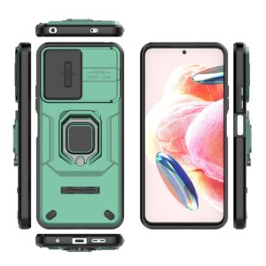 Forcell Xiaomi Redmi Note 12 4G Sliding Camshield Holder Θήκη Σκληρή - Green