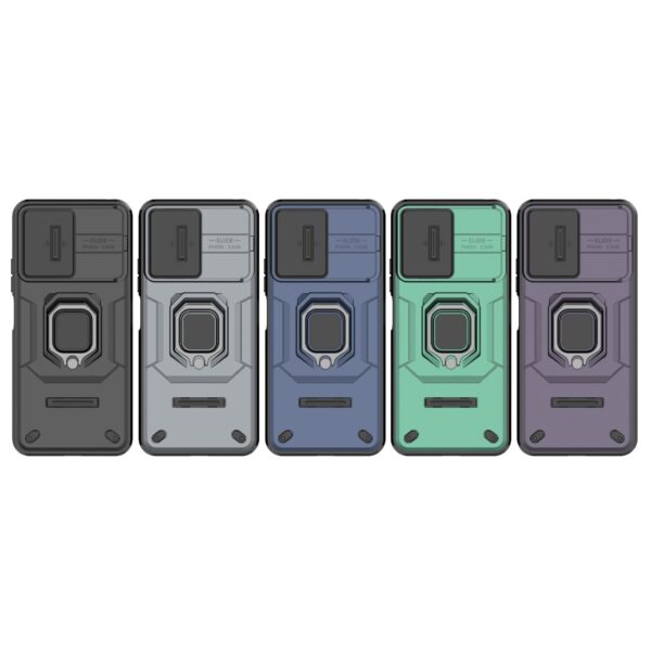 Forcell Xiaomi Redmi Note 12 4G Sliding Camshield Holder Θήκη Σκληρή - Gray