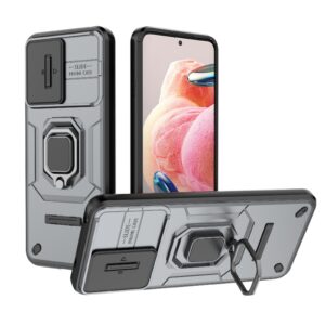 Forcell Xiaomi Redmi Note 12 4G Sliding Camshield Holder Θήκη Σκληρή - Gray