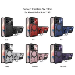 Forcell Xiaomi Redmi Note 12 4G Sliding Camshield Θήκη Σκληρή - Purple