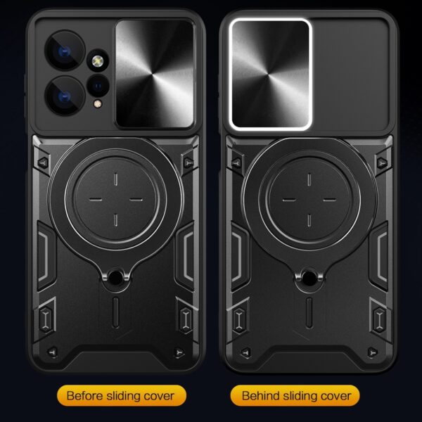 Forcell Xiaomi Redmi Note 12 4G Sliding Camshield Θήκη Σκληρή - Purple