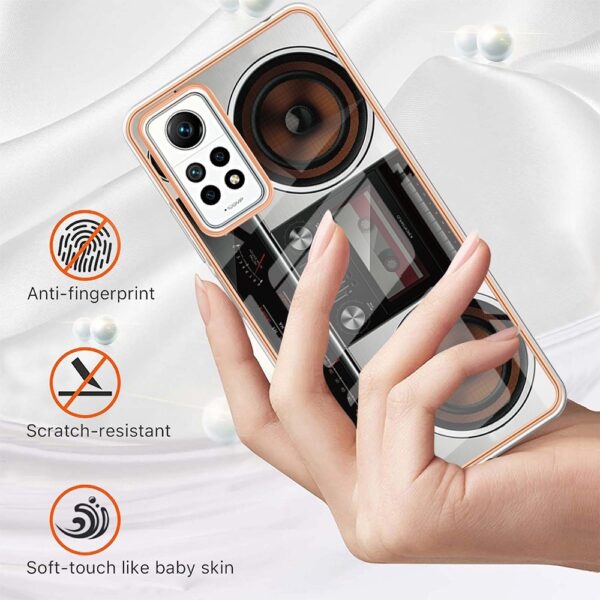 Forcell Xiaomi Redmi Note 12 Pro 4G Electroplating Θήκη Σιλικόνης Με Σχέδιο