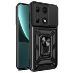 Forcell Xiaomi Redmi Note 13 Pro 4G/ Xiaomi Poco M6 Pro 4G Sliding Camshield Θήκη Σκληρή - Black