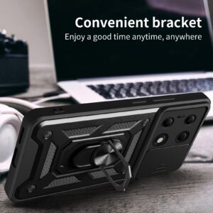 Forcell Xiaomi Redmi Note 13 Pro 4G/ Xiaomi Poco M6 Pro 4G Sliding Camshield Θήκη Σκληρή - Black