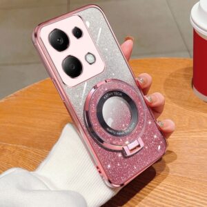 Forcell Xiaomi Redmi Note 13 Pro 4G/ Xiaomi Poco M6 Pro 4G Plated Gradient Glitter Θήκη Σιλικόνης - Pink