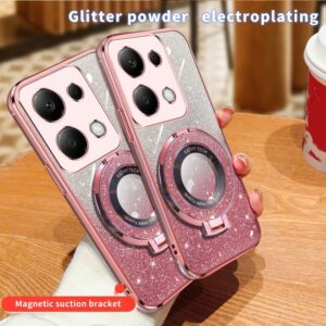 Forcell Xiaomi Redmi Note 13 Pro 4G/ Xiaomi Poco M6 Pro 4G Plated Gradient Glitter Θήκη Σιλικόνης - Pink