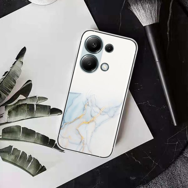 Forcell Xiaomi Redmi Note 13 Pro 4G/ Xiaomi Poco M6 Pro 4G Marble Pattern Θήκη Σιλικόνης - Grey