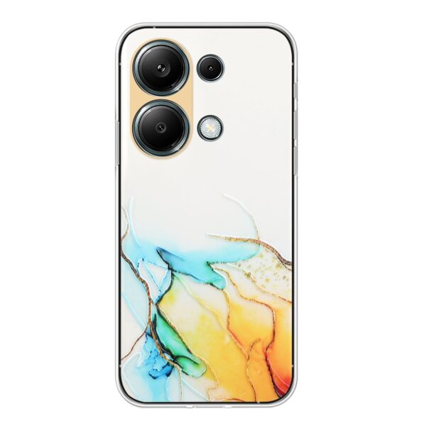 Forcell Xiaomi Redmi Note 13 Pro 4G/ Xiaomi Poco M6 Pro 4G Marble Pattern Θήκη Σιλικόνης - Yellow