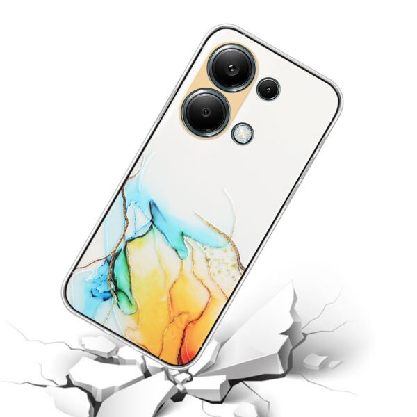 Forcell Xiaomi Redmi Note 13 Pro 4G/ Xiaomi Poco M6 Pro 4G Marble Pattern Θήκη Σιλικόνης - Yellow
