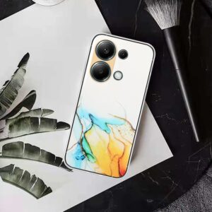 Forcell Xiaomi Redmi Note 13 Pro 4G/ Xiaomi Poco M6 Pro 4G Marble Pattern Θήκη Σιλικόνης - Yellow