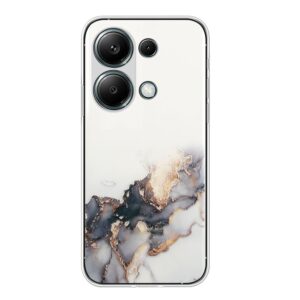 Forcell Xiaomi Redmi Note 13 Pro 4G/ Xiaomi Poco M6 Pro 4G Marble Pattern Θήκη Σιλικόνης - Black