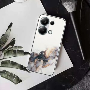 Forcell Xiaomi Redmi Note 13 Pro 4G/ Xiaomi Poco M6 Pro 4G Marble Pattern Θήκη Σιλικόνης - Black