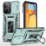 Forcell Xiaomi Redmi Note 13 Pro 5G / Poco X6 5G Camera Shield Θήκη Σκληρή - Alpine Green