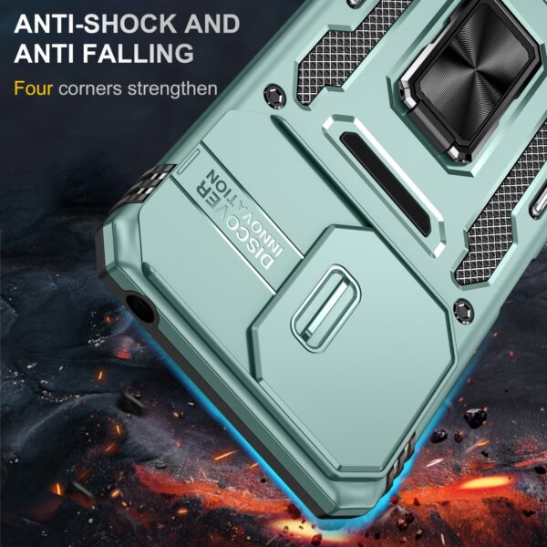 Forcell Xiaomi Redmi Note 13 Pro 5G / Poco X6 5G Camera Shield Θήκη Σκληρή - Alpine Green
