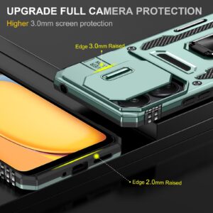 Forcell Xiaomi Redmi Note 13 Pro 5G / Poco X6 5G Camera Shield Θήκη Σκληρή - Alpine Green