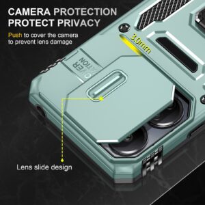 Forcell Xiaomi Redmi Note 13 Pro 5G / Poco X6 5G Camera Shield Θήκη Σκληρή - Alpine Green