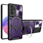 Forcell Samsung Galaxy A33 5G Camshield Magnetic Holder Θήκη Σκληρή - Purple