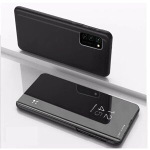 Tel1 Samsung Galaxy A32 4G Plated Mirror Horizontal Flip Θήκη Βιβλίο - Black