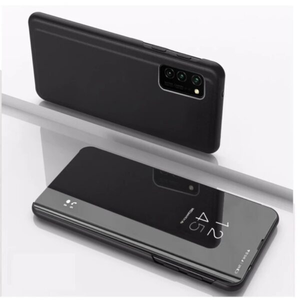 Tel1 Samsung Galaxy A32 4G Plated Mirror Horizontal Flip Θήκη Βιβλίο - Black