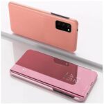 Tel1 Samsung Galaxy A32 4G Plated Mirror Horizontal Flip Θήκη Βιβλίο - Rose Gold