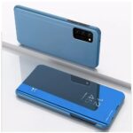 Tel1 Samsung Galaxy A32 4G Plated Mirror Horizontal Flip Θήκη Βιβλίο - Blue