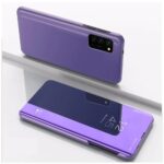 Tel1 Samsung Galaxy A32 4G Plated Mirror Horizontal Flip Θήκη Βιβλίο - Purple
